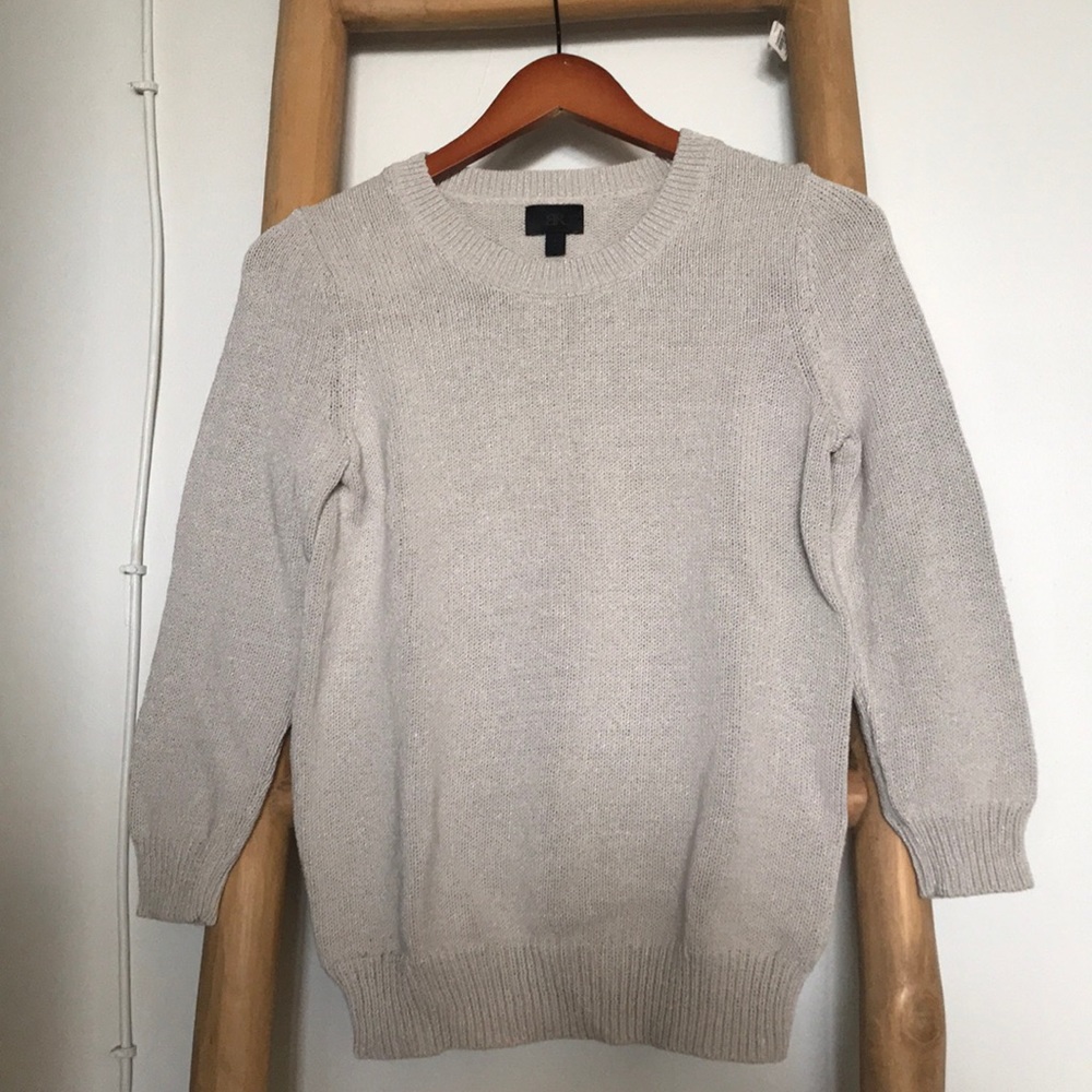 Banana Republic Monogram light gray sweater Small